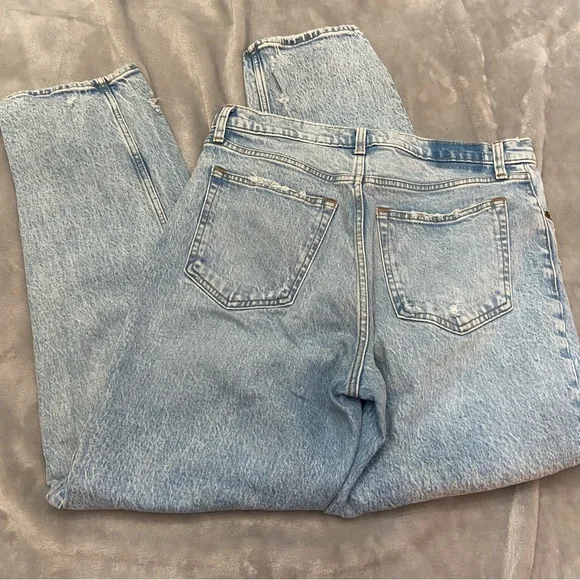 Abercrombie & Fitch Light Blue Straight Leg Jeans - Picture 5 of 12